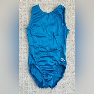 GK Elite Girls Blue Gymnastics Leotard Size CL Child Large